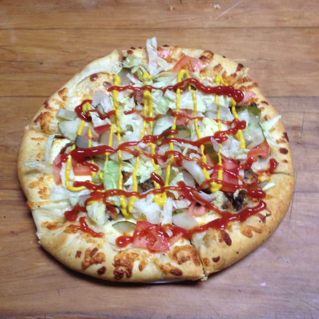 Cheeseburger Pizza.
